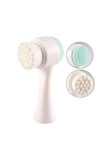 Çift Taraflı Yüz Cilt Bakım Temizleme Fırçası