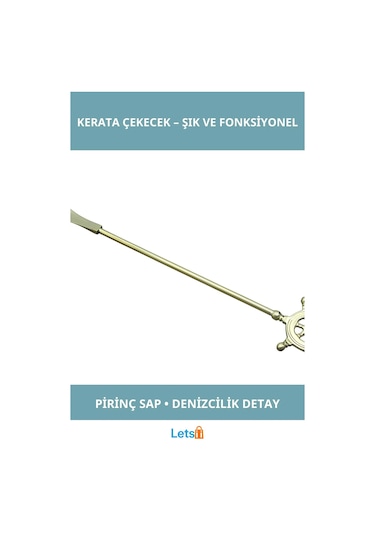 Letsii Şık Ergonomik Dümenli Pirinç Kerata Çekecek