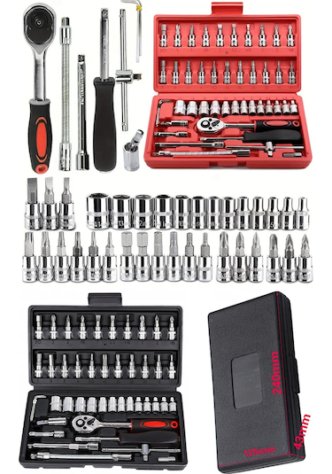 Staxx Power CRV46 46 Parça Otomatik Cırcırlı 1/4" Lokma Takımı