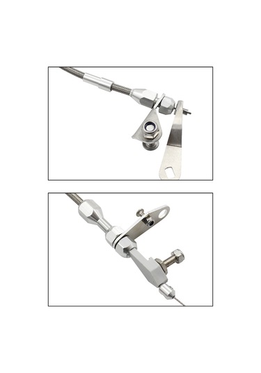 Skycity Ford C6 İçin Paslanmaz Çelik Örgülü Vites Düşürme Kablosu - Hassas Vites Kontrolü Ve Uzun Ömürlü Performans