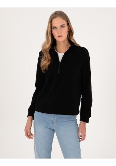 Pierre Cardin Kadın Siyah Sweatshirt 50316333-vr046 Siyah