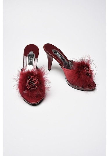 Gc Gül Aksesuarlı Platform Pnponlu Bayan Terlik Gc190 (272934997)