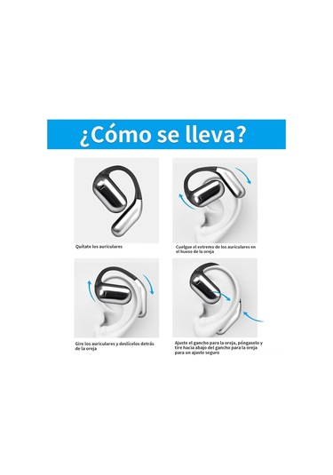 Youtek Yyk-q6 Açık Kulaklı Bluetooth Kulaklık, 144 Dilde Canlı Aı Çeviri, Müzik Ve Arama, Bluetooth 5.4, 12 Saat Çalma Süresi, İos/android Uyumlu