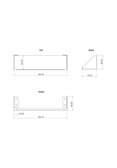Aju Modern Baharat Rafı, Minimalist Mutfak Depolama, Metal Duvar Baharat Rafı, Mutfak Düzenleyici Raf Siyah
