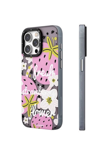 İphone 15 Pro Uyumlu Kılıf Magsafe Şarj Özellikli Youngkit Fruity Flavour Serisi Pembe