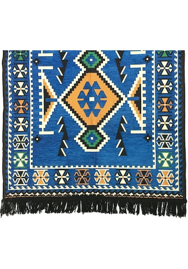 Shark Anadolu Kilim Mavi Renkli
