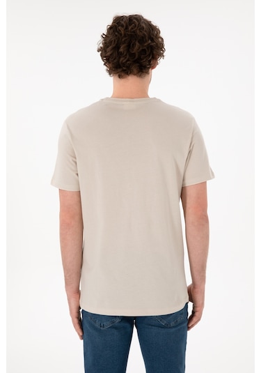 U.S. Polo Assn. Erkek Regular Fit Bisiklet Yaka Taş Basic Tişört 50305924-VR049