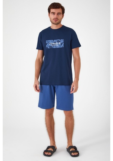 Arnetta Tropic Lacivert Erkek Bermuda Takım 001