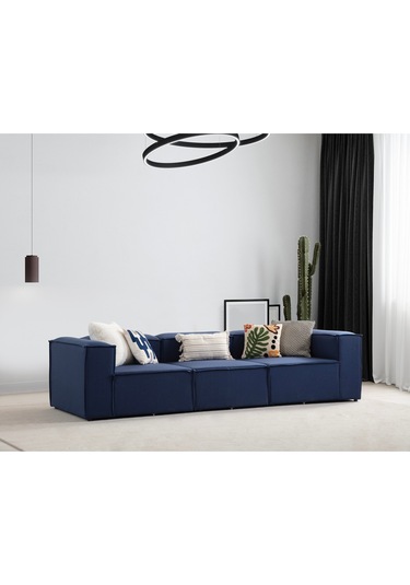 Nova 3 Modül Modüler L Köşe Koltuk Takımı Lacivert Nova 3 Modül Modüler L Köşe Koltuk Takımı Lacivert