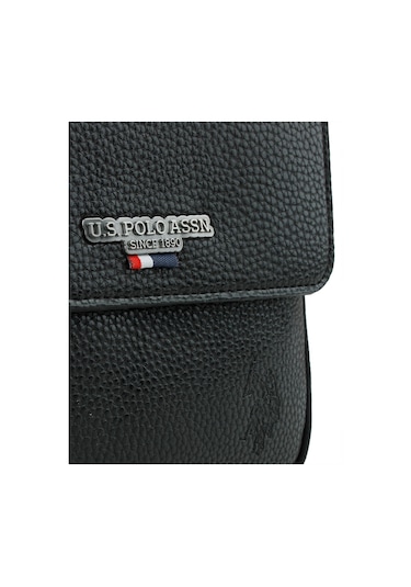 Siyah Erkek Us Polo Assn Kapaklı Çapraz Erkek Çantası Plevr9508 Siyah