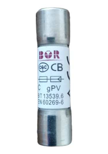 Bor 20 A Amper Dc 1000 V Solar Kartuş Silindirik Sigorta