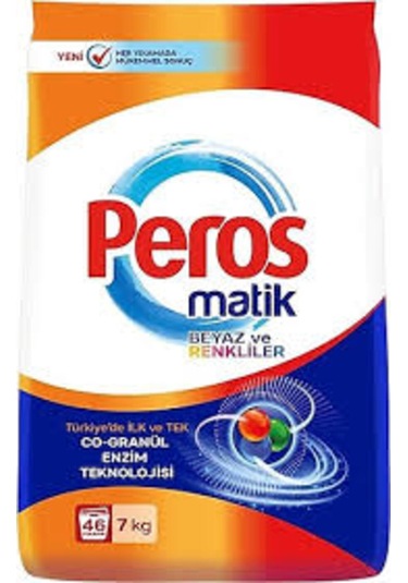 Peros Matik Toz Deterjan Beyaz Ve Renkliler 7 Kg - 46 Yıkama