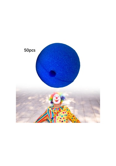 Suntek 50 Adet Palyaço Burun Kadınlar Için Erkekler 2 Mavi