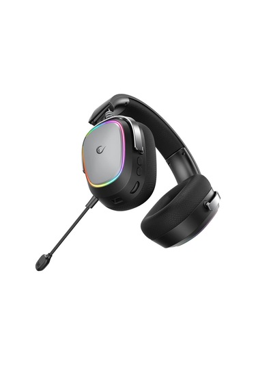 Rampage Retsu Siyah/gri Kablosuz 2.4g+ Bluetooth Kumaş Ve Deri Protein Earpad Mikrofonlu Oyuncu Kulaklığı