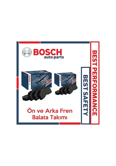 Skoda Octavia 2016-2020 Bosch Ön ve Arka Fren Balata Takımı