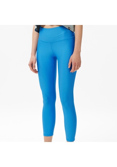 Under Armour Tech Hi Ankle Leg Kadın Mavi Antrenman Tayt 1365335 Mavi