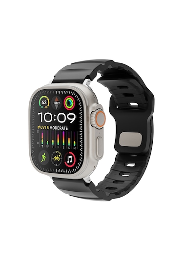 Apple Watch Seri 10-11 42mm Kordon 1/2/3/4/5/6/se/7/8/9 38-40-41mm Kd-143 Silikon Kordon