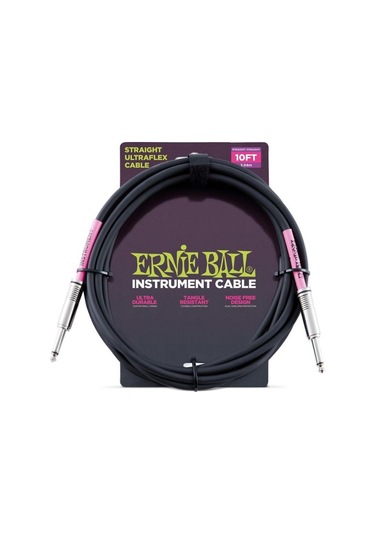 Ernie Ball P06048 10 Straight-Straight Instrument Cable Enstrüman