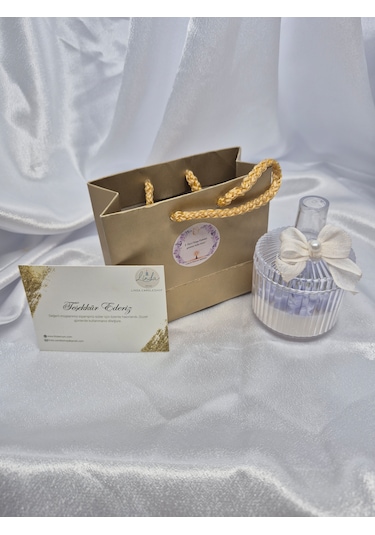 Kadınlar Günü Hediyelik Mum10'lu Paket Beyaz+mor