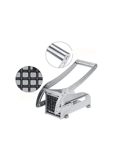 Pratik El Tipi Patates Dilimleyici Renkli