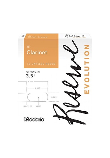 D'addario Reserve Evolution Clarinet Reeds 3,5 + - Dce10355 Sib K