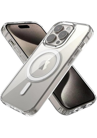 Apple İphone 16 Pro Max Kılıf Magsafe Wireless Kablosuz Şarj Destekli Şeffaf Darbe Emici Kapak Şeffaf Apple İphone 16 Pro Max Kılıf Magsafe Wireless Kablosuz Şarj Destekli Şeffaf Darbe Emici Kapak Şeffaf