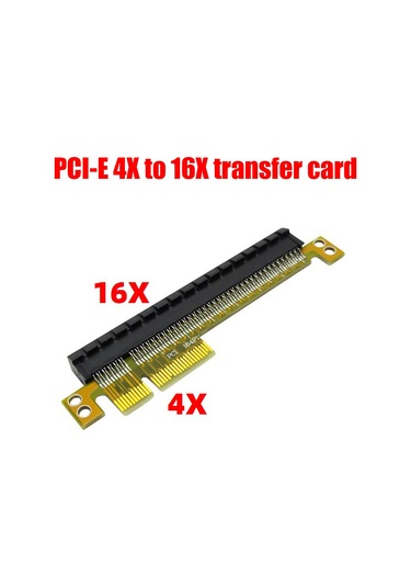 Xurunkeji Pcı-e 4x İla 16x Yükseltici Kart Pcı Express Dönüştürücü Erkekten Dişi Genişletici Adaptörü Pcıe 4x Kart 8x Kart 16x Kart Desteği