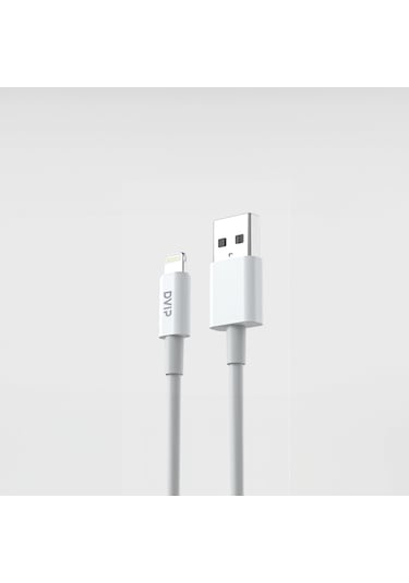 Dvıp L33 6a 120w Usba To Lightning Hızlı Şarj Kablosu 1m Beyaz