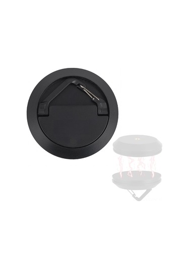 Monyee Kampanya Dış Mekan Manyetik Kanca - Çadır Feneri Sabitleyici, Araç Asma Kancası, Delme Gerektirmeyen, Siyah Siyah