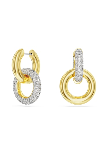 5668818 Swarovski Küpe Dextera:pe Hoop Interlinked Cre/gos