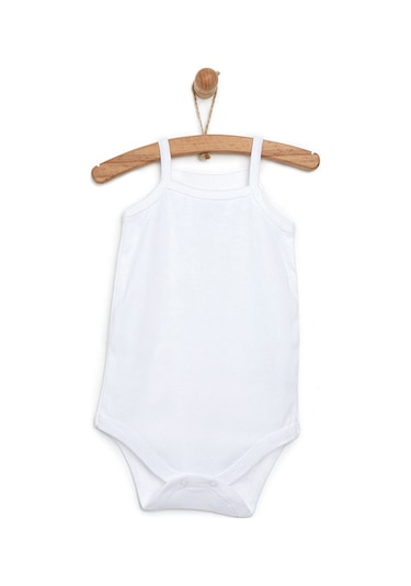 HelloBaby Beyaz Body İp Askılı