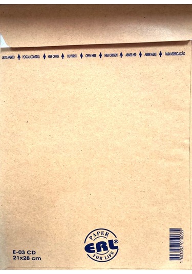 Erlk Kraf Zarf Hava Kabarcıklı 21x28 10 Lu
