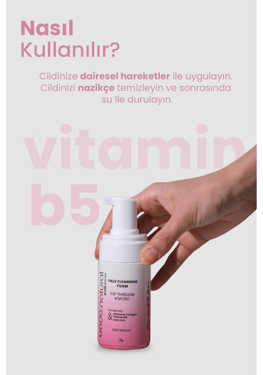 Bade Natural Gül Suyu İçerikli Yüz Temizleme Köpüğü 100 ML