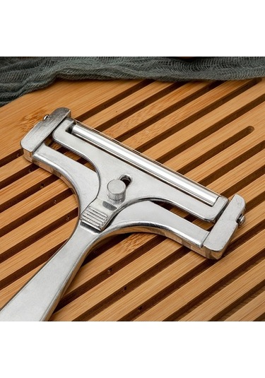 Createtech Ayarlanabilir Kalınlık Peynir Dilimleyici, Tereyağı Kesici, Paslanmaz Çelik Tel Kazıyıcı Diğer