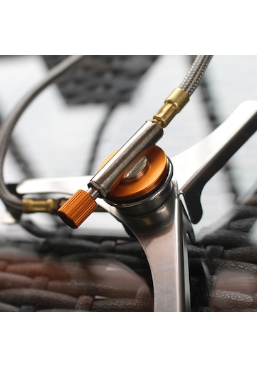 Lemestar Kampanya Harici Ocak Gaz Tankı Bağlantı Aleti - Üçgen Dönüştürücü, Genel Kullanım Bölümlü Ocak Gaz Konvertörü Alüminyum Alaşımlı, Dayanıklı, Taşınabilir Gümüş