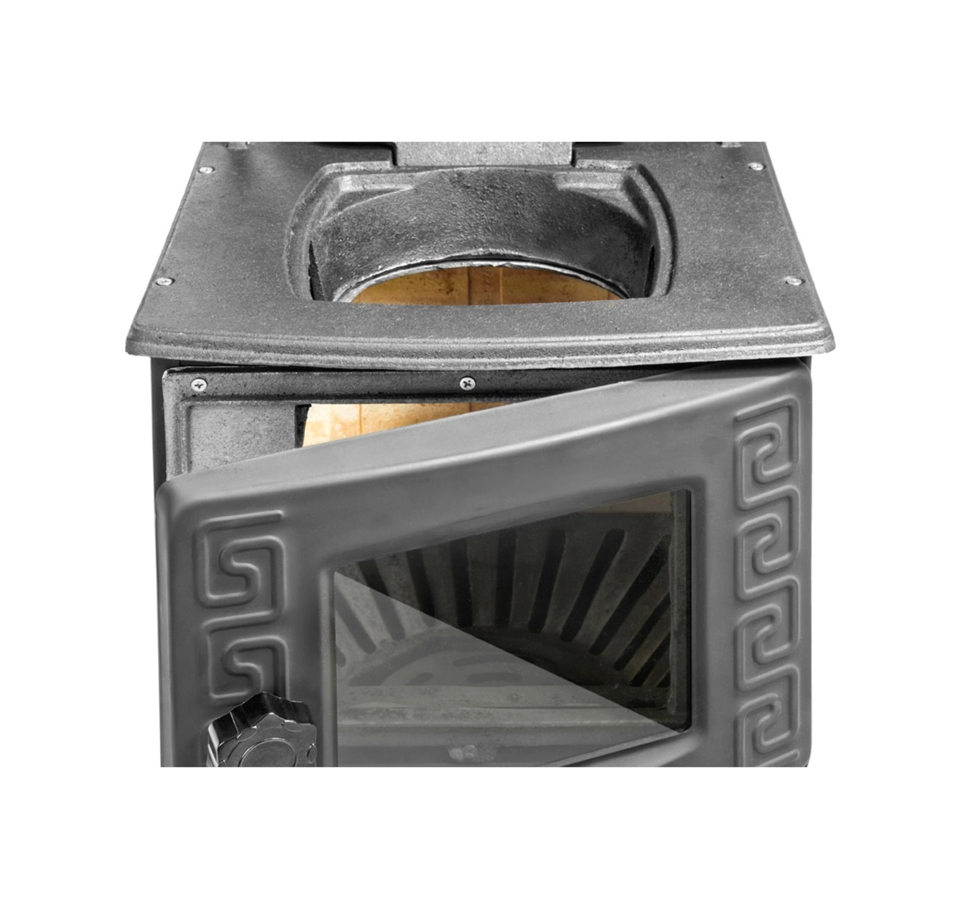 Mini Turbo Şömine Soba-pik Ayaklı Siyah Erendemir