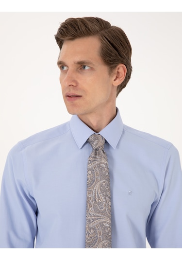 Pierre Cardin Erkek Mavi Gömlek Basic 50316734-vr036 Mavi