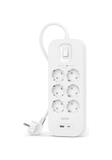 Belkın Usb-c-usb-a 6x Akım Korumalı Priz 2m