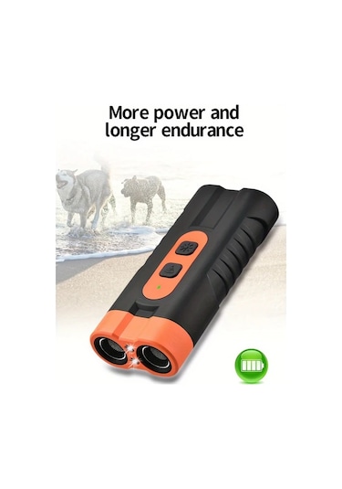 Willowhaven 1 Adet Led Fenerli Çift Çekirdek Yüksek Güçlü Ultrasonik Köpek Kovucu Usb Şarj Edilebilir Taşınabilir Evcil Hayvan Eğitim Aleti Dış Mekan Kullanımı İçin