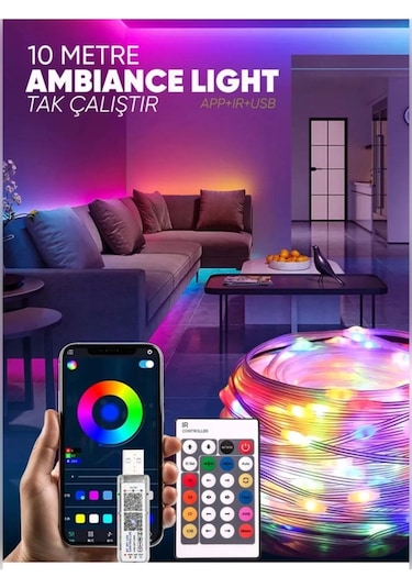 10 Metre Yeni Nesil Sese Duyarlı Kumandalı Bluetooth İle Telefond