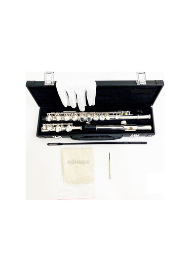 Köhner S-215 Gümüş Yan Flüt / Tam Set