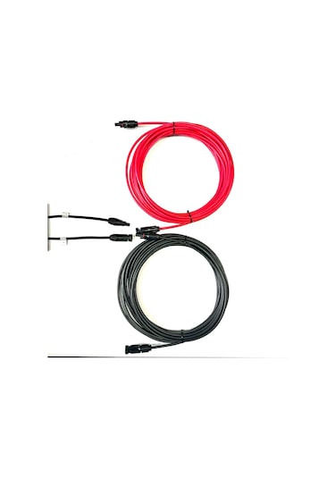 15+15 Metre Çift Taraflı Mc4 Konnektörlü Kablo 6 Mm