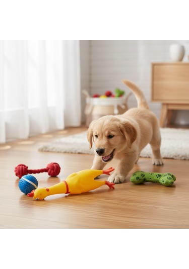Runaway Ses Çıkaran Tavuk Kedi Köpek Oyuncağı 38 Cm.