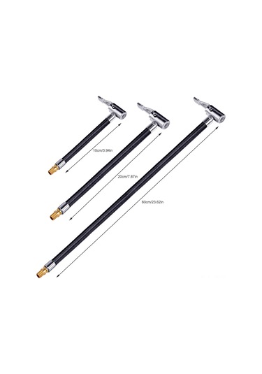 Ranyeek Motosiklet Lastik Hava Borusu 10cm - Dayanıklı Kauçuk Ve Metal - Hava Sızıntısı Yok - Çoğu Araç İçin Uygun