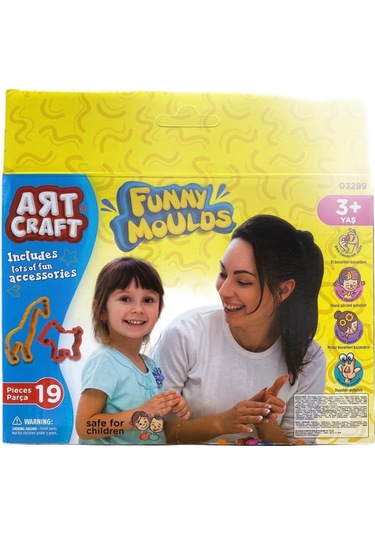 Art Craft Eğlenceli Kalıplar 19 Parça - Oyun Hamuru Şekilleri