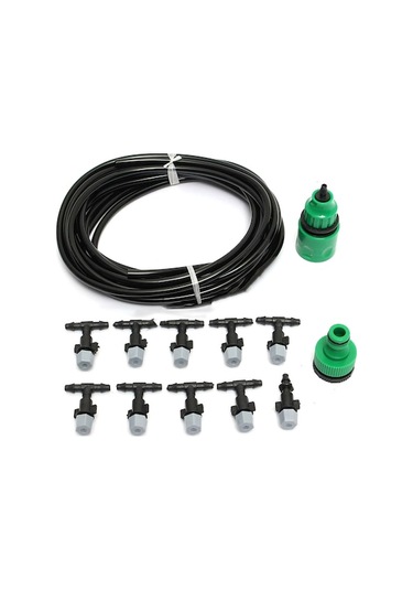 Trendooze Ucu Teras Sulama Su Sprinkler Soğutma Sistemi Sisleme Sisleme Mikro Hava Damlatıcı Bahçe 5m 10 & Jj