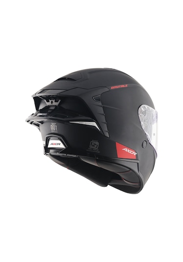 Axor Brutale Sc Dual Spoiler Motosiklet Kaskı Siyah Mat