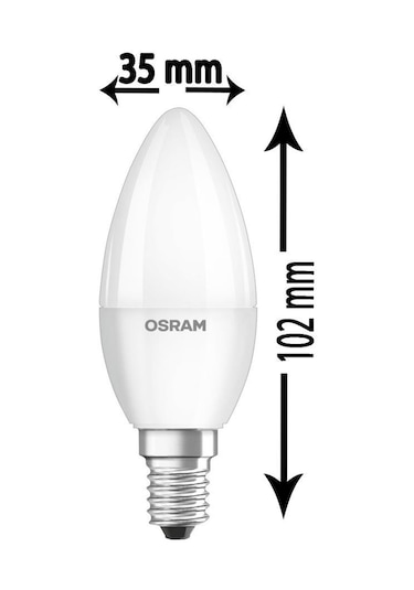Osram Parathom 5W 40W Dim Led Mum Ampul Sarı 2700K E14