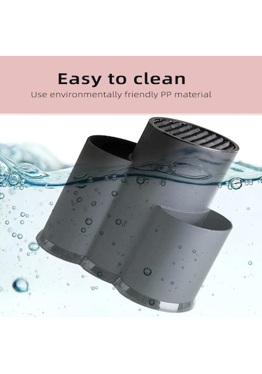 Pazly Siyah Mutfak Düzenleyici Bıçak Tutucu Standı, Blok, Süzgeç, Kaşık Çatal Saklama Kutusu Siyah