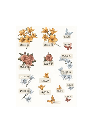 Stiker İç Mekan Dekoratif Duvar Stickerları Duvar Kağıdı 320888998 Beyaz